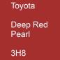 Preview: Toyota, Deep Red Pearl, 3H8.